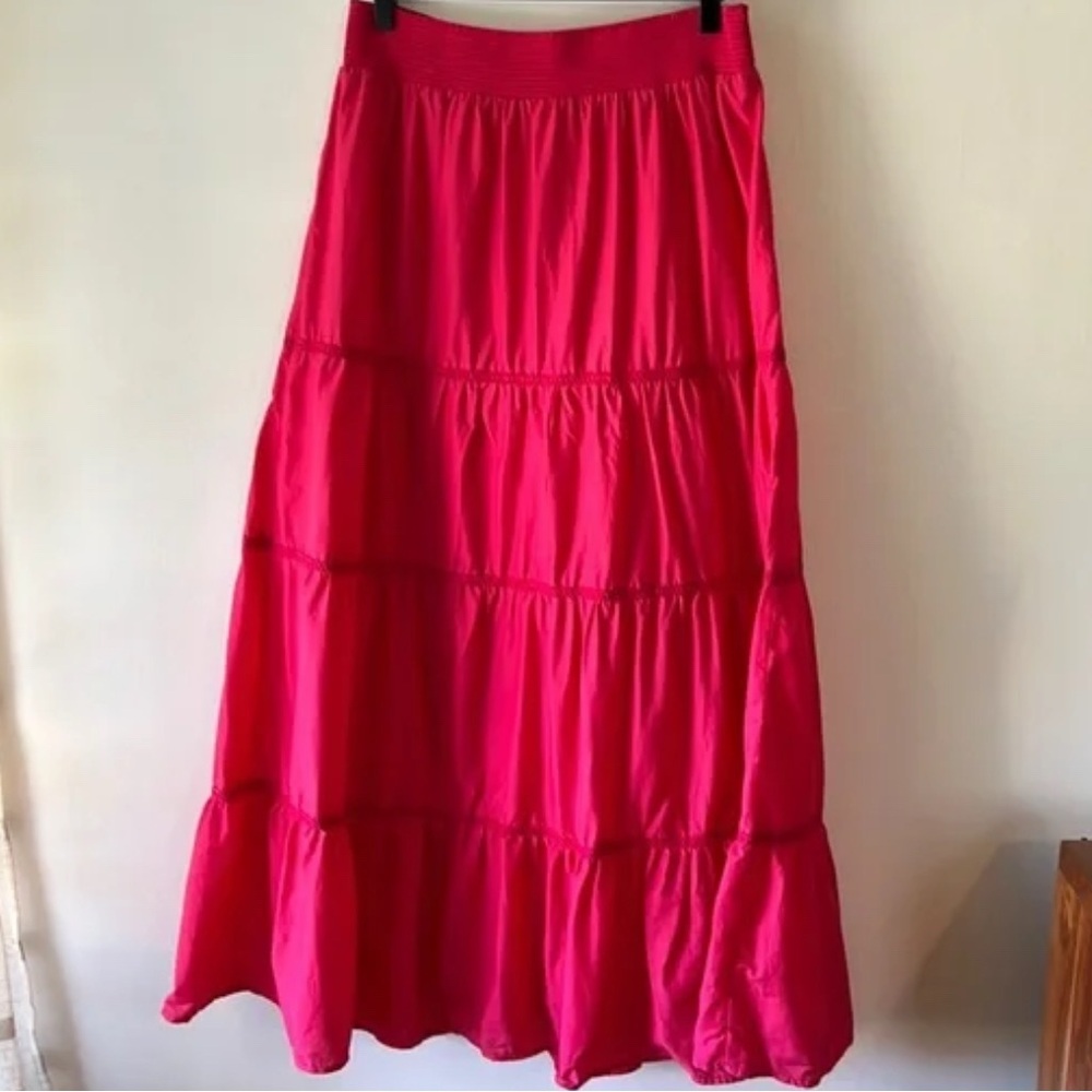 Chico's Boho Fuchsia Pink Flowy Skirt, Chicos size 2,NW